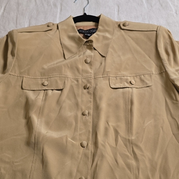 Silk August Silk Tan Midi Dress - Picture 12 of 14